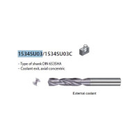 Сверло твердосплавное 8.4 мм, 3d ZCC-CT 1534SU03-0840