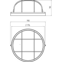 Светильник ЭРА НБП 0360002 под лампу с цоколем Е27 Б0048421