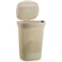Корзина для белья CURVER KNIT 57л белая 03676-X64-00