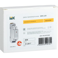 Промежуточное реле IEK OIR 1 контакт 16А 24В AC/DC OIR-116-ACDC24V