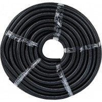 Гофрированная труба EKF Plast, ПНД, с зондом, d20мм, черная 25 м PROxima tpnd-20-25m