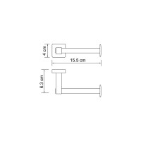 Держатель туалетной бумаги WasserKraft Диль (Dill) K-3996