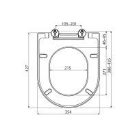 Сиденье для унитаза Ravak Uni Chrome 02A белое X01549 X01549