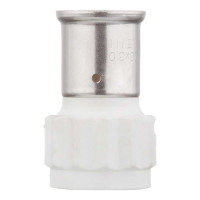 Муфта HENCO ВР, ПВДФ пресс, белая, 26x3/4" 18PKW-2605