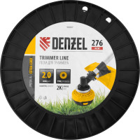 Леска двухкомпонентная EXTRA CORD (2 мм, 276 м, круглая, на DIN катушке) для триммера Denzel 96807