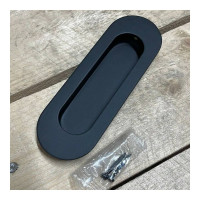 Ручка для раздвижных дверей MORELLI MHS120 BL, цвет - черный 9013477