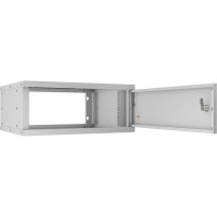 Телекоммуникационный настенный шкаф Cabeus 19" 4U, серия LIGHT разборный, цвет серый WSC-05D-4U55/45m