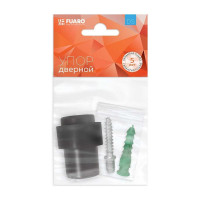 Дверной напольный упор FUARO STOPPER/14 (DS-14) BL-24 черный 43243