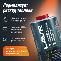 Промывка систем впрыска бензиновых двигателей LAVR ML101 PROLINE, 1 л Ln2000