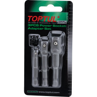 Набор адаптеров для торцевых головок 3 шт, 1/4", 3/8", 1/2" TOPTUL GAAR0301