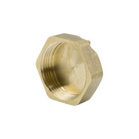 Заглушка LEXLINE 1 1/4'' вн, латунь, с контрольным отверстием, 32 551742