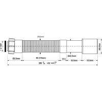 Гофра McAlpine длина 250-450 мм., 11/4-40/50 MRMF5-045