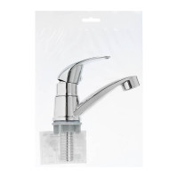 Смеситель для раковины СоюзКран на хол. воду, кер. картридж 25мм, хром, металлопластик, SK02-M120 567-124