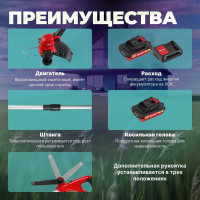 Аккумуляторный триммер WORTEX TB 3018 ALL1 0333237