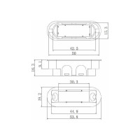 Магнитная сантехническая защёлка ADDEN BAU WC-5096 MAG WHITE 940002023048