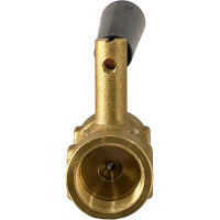 Кран для манометра Ci 11Б18бк муфтовый с ручкой Ду15 D070-01168