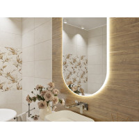 Панно Azori Ceramica palladio ivory, 63x63 см, комплект из 2 плиток 00-00000616