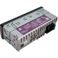 Автомагнитола FIVE 1din, красная, Bluetooth, USB, AUX, SD, FM, 4х50 F22R
