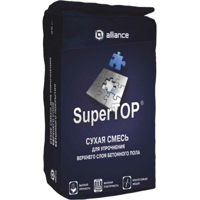 Сухая смесь для упрочнения верхнего слоя бетонного покрытия SuperTOP 100 Топпинг 2010010114824