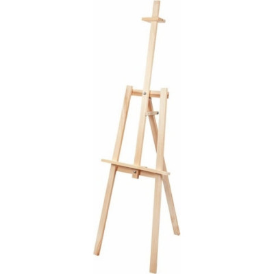 BRAUBERG Мольберт напольный из липы Лира, 67x162x48 см, высота холста до 100 см, Art Debut, 192337