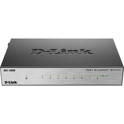 d-link Неуправляемый коммутатор с 8 портами 10/100Base-TX DES-1008D/L2B