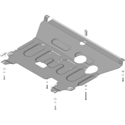 Стальная защита двигатель, КПП, Hyundai Solaris, KIA Rio 2017- ООО Трио Сервис MOTODOR 70912