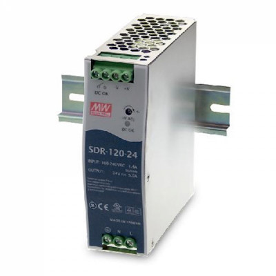Источник питания Mean Well SDR-120-24 Т00292091