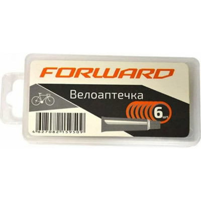 FORWARD Аптечка велосипедная, YP3205A-1N-C, бокс пластиковый, заплатки, 6 шт., 5 мл, RT5PTCH60005