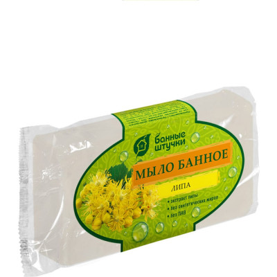 Кусковое банное мыло для бани и сауны Банные штучки липа 33677