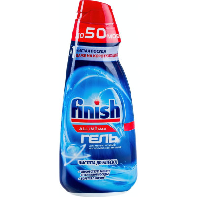 Гель для мытья посуды в посудомоечных машинах FINISH All in 1 Shine&Protect 307832 8605754