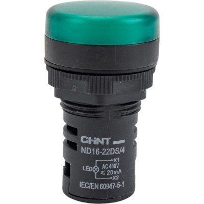 CHINT Индикатор ND16-22DS/4 зел. AC 400В (R) 593428