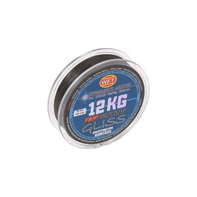 WFT Леска плет. KG GLISS SINKING Black 150/018 1D-C-226-018