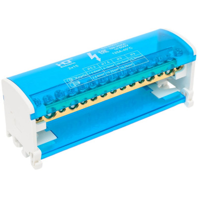 HLT Шина на DIN-рейку в корп.  кросс-модуль 2x15 L+PEN 081-06-03/081-06-003  4670042790243
