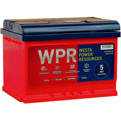 WPR Аккумулятор 6ст 60 VLR 0 LB, 640 А EN, 560110310