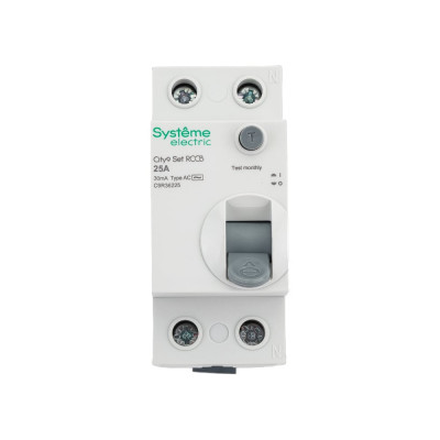 Systeme Electric City9 set выключатель дифференциального тока вдт 25а 2p 30ма тип-ac 230в C9R36225