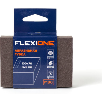 Flexione Губка абразивная 4-х стр, 100x68,5x27мм, Р180 90000034