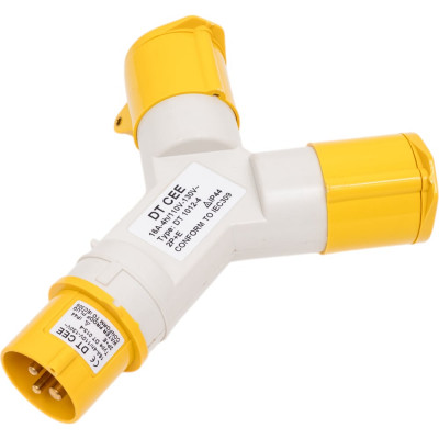 ANDELI Розетка двухлучевая AM-1012-4 16A IP44 2P+E 220В артикул ADL13-066