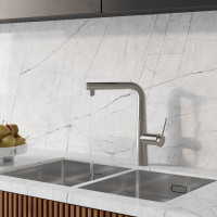 IDDIS Смеситель для кухни с фильтром и выдвижным изливом, сатин, pure, , PURBNPFi05