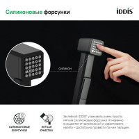 IDDIS Гигиеническая лейка черная матовая axes AXE1F1Bi20