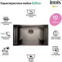 Мойка IDDIS Edifice EDI74G0i77