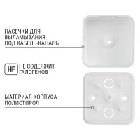 Коробка распределительная TDM ELECTRIC 50х50х20 ОП белая IP40 упаковка 48 штук SQ1401-0201