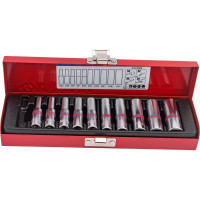 Набор глубоких торцевых головок (1/4", шестигранные, 5/32"-1/2", 10 предметов) KING TONY 2510SR