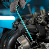 Набор экстрадлинных имбусовых ключей с магнитом GROSS TORX-TT T10-T50, S2, хром/краска, 9 шт. 16402