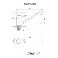 Смеситель для кухни Tsarsberg тип См-МОЦБА См-УмОЦБА TSB-650-1177