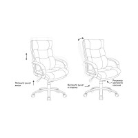Кресло руководителя Helmi HL-E10 Forum LT экокожа черная 274839