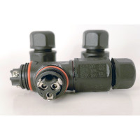 Водостойкий 3-полюсный разъем TTAF Elektronik, 250V 20A IP68 WPT-0303M20