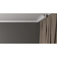 Потолочный карниз Decor-Dizayn ударопрочный влагостойкий под покраску 30Х30Х2000 мм DD37