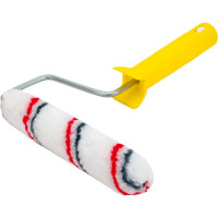 Мини-валик РемоКолор малярный с рукояткой Мультиколор, ось 6мм, D15мм, 150мм, 06-1-612