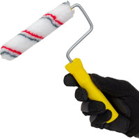 Мини-валик РемоКолор малярный с рукояткой Мультиколор, ось 6мм, D15мм, 150мм, 06-1-612