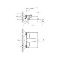 Смеситель для ванны Haiba HB60506